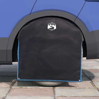 Wheel Cover Black and Blue 108 x 76 cm Oxford
