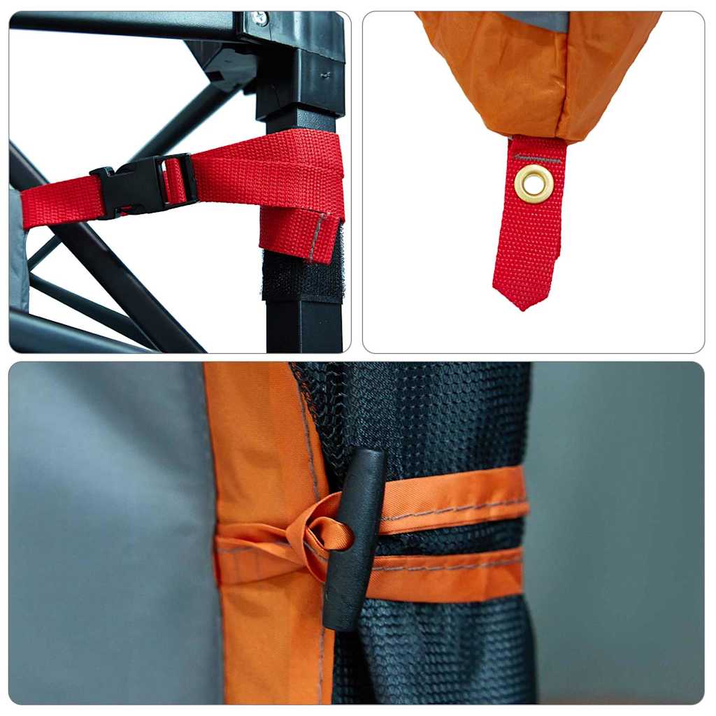 Inner Tent with Roof Grey and Orange 280 x 220 x 176 cm Taffeta