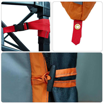 Inner Tent with Roof Grey and Orange 280 x 220 x 176 cm Taffeta