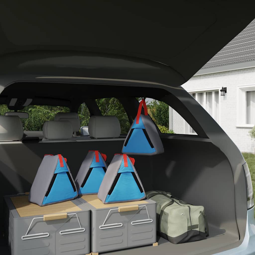 Storage Bag 4 pcs Grey and Blue 24 x 16 x 24 cm Oxford