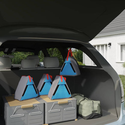 Storage Bag 4 pcs Grey and Blue 24 x 16 x 24 cm Oxford