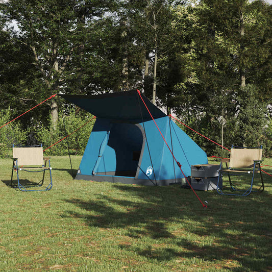 Camping Tent with Roof Blue 282 x 225 x 154 cm Taffeta