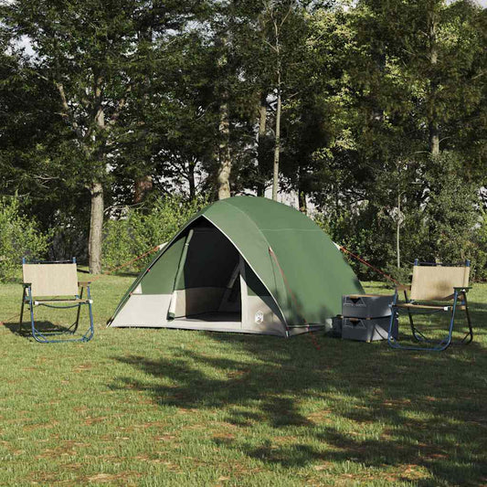 Camping Tent with Roof Green 320 x 275 x 190 cm Taffeta