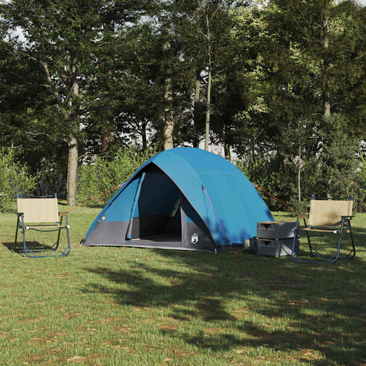 Camping Tent with Roof Blue 320 x 275 x 190 cm Taffeta