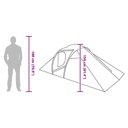 Tunnel tent with Roof Green 510 x 240 x 156 cm Taffeta