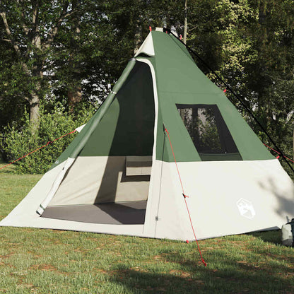 Tipi Tent with Roof Green 383 x 338 x 217 cm Taffeta