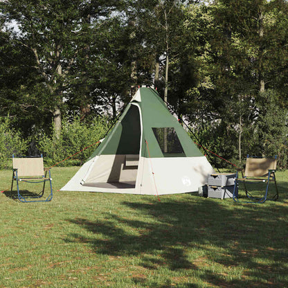 Tipi Tent with Roof Green 383 x 338 x 217 cm Taffeta