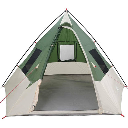 Tipi Tent with Roof Green 383 x 338 x 217 cm Taffeta