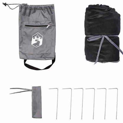 Inner Tent with Roof Grey and Orange 303 x 303 x 196 cm Taffeta