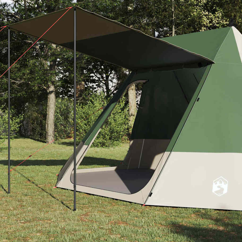 Camping Tent with Roof Green 482 x 360 x 227 cm Taffeta