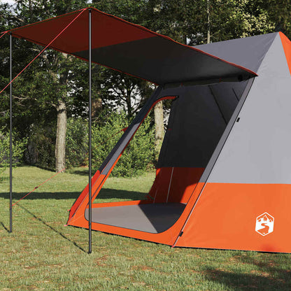Camping Tent Grey and Orange 482 x 360 x 227 cm Taffeta