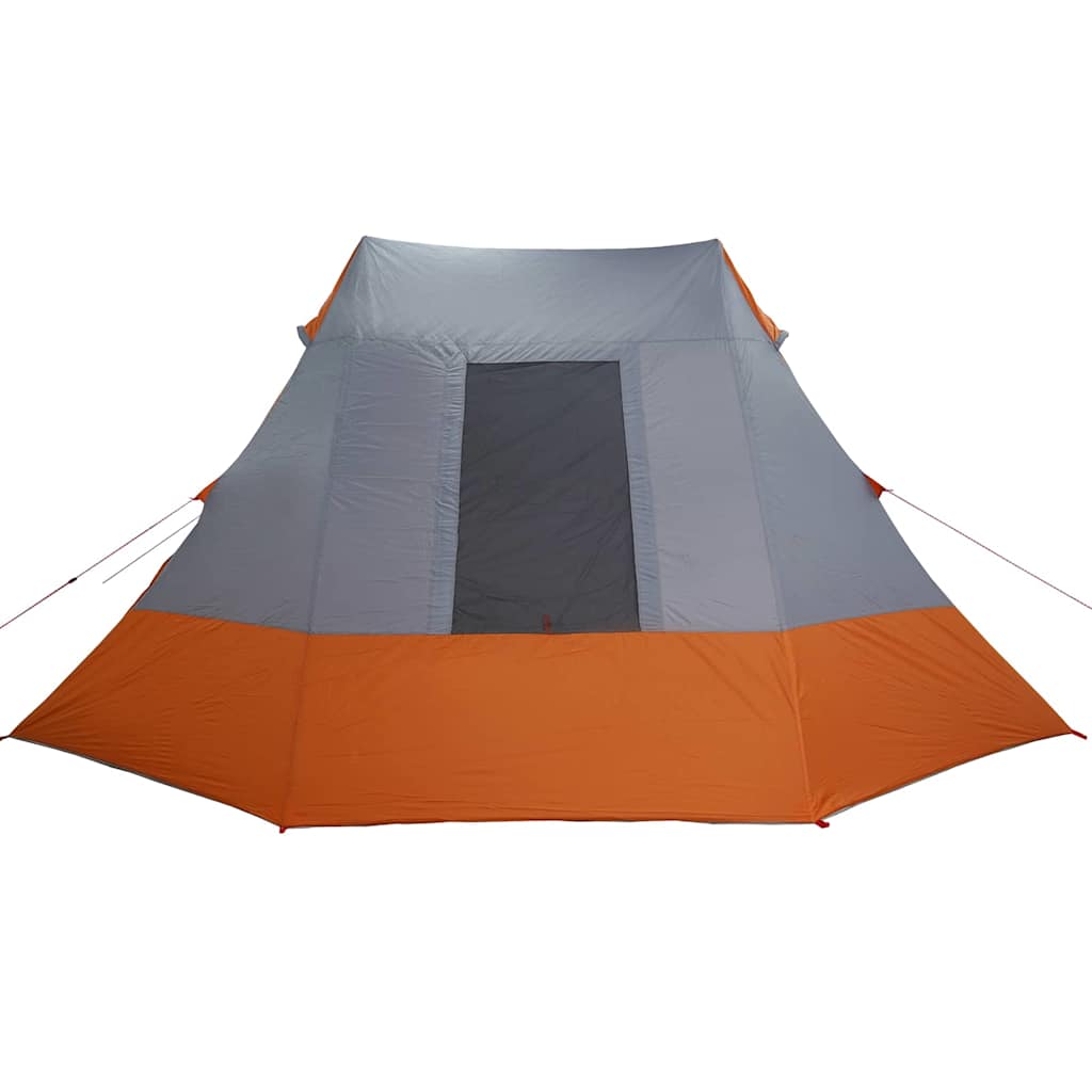 Camping Tent Grey and Orange 482 x 360 x 227 cm Taffeta