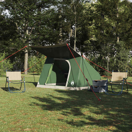 Camping Tent with Roof Green 223 x 163 x 130 cm Taffeta