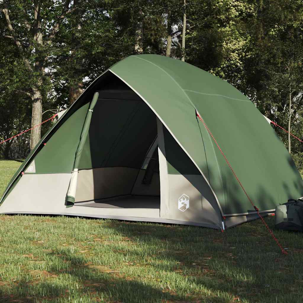 Camping Tent with Roof Green 275 x 230 x 140 cm Taffeta