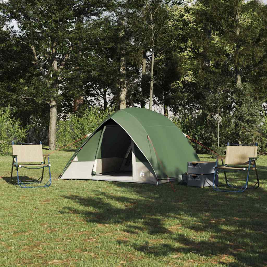 Camping Tent with Roof Green 275 x 230 x 140 cm Taffeta