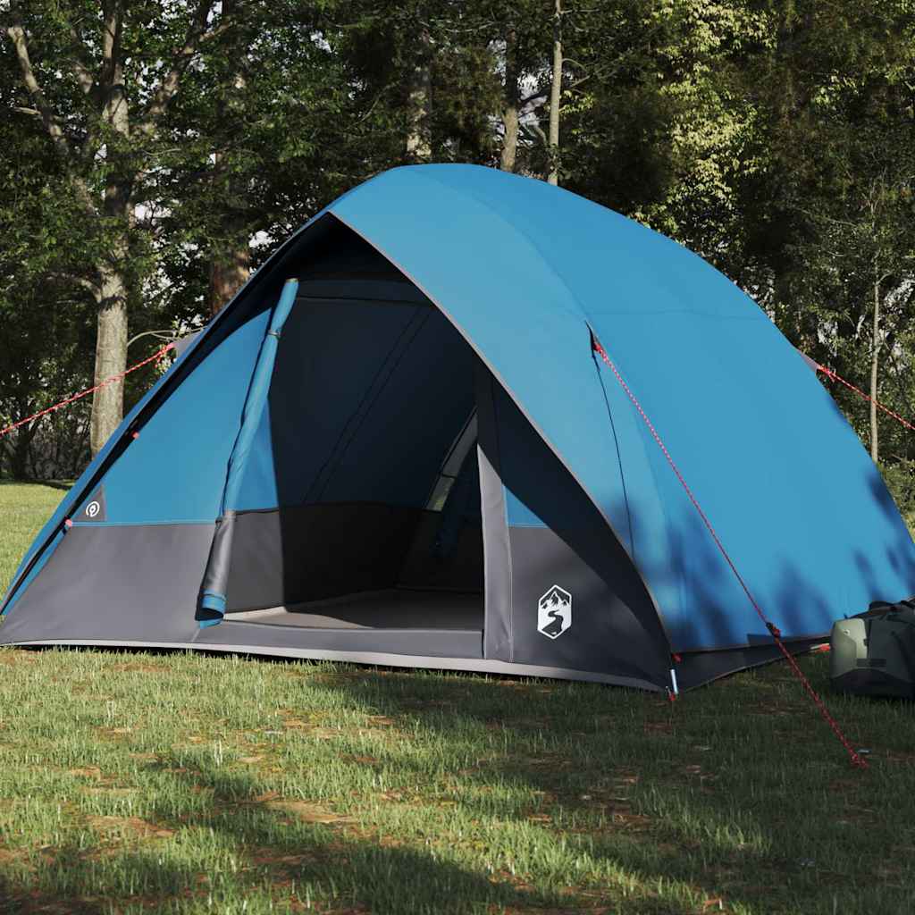 Camping Tent with Roof Blue 275 x 230 x 140 cm Taffeta