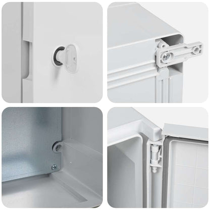 Control Cabinet Grey 28 x 13 x 28 cm ABS Plastic