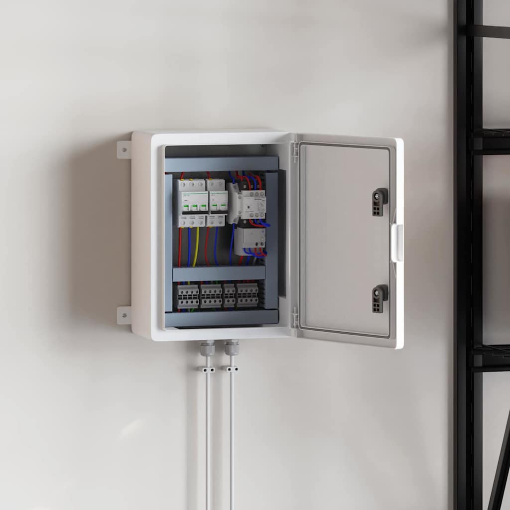 Control Cabinet Grey 37 x 16.5 x 40 cm ABS Plastic