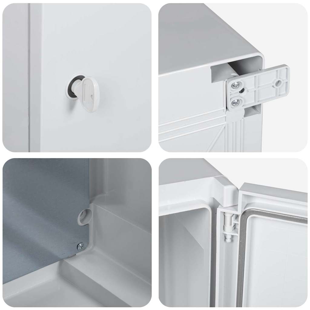 Control Cabinet Grey 37 x 19.5 x 40 cm ABS Plastic