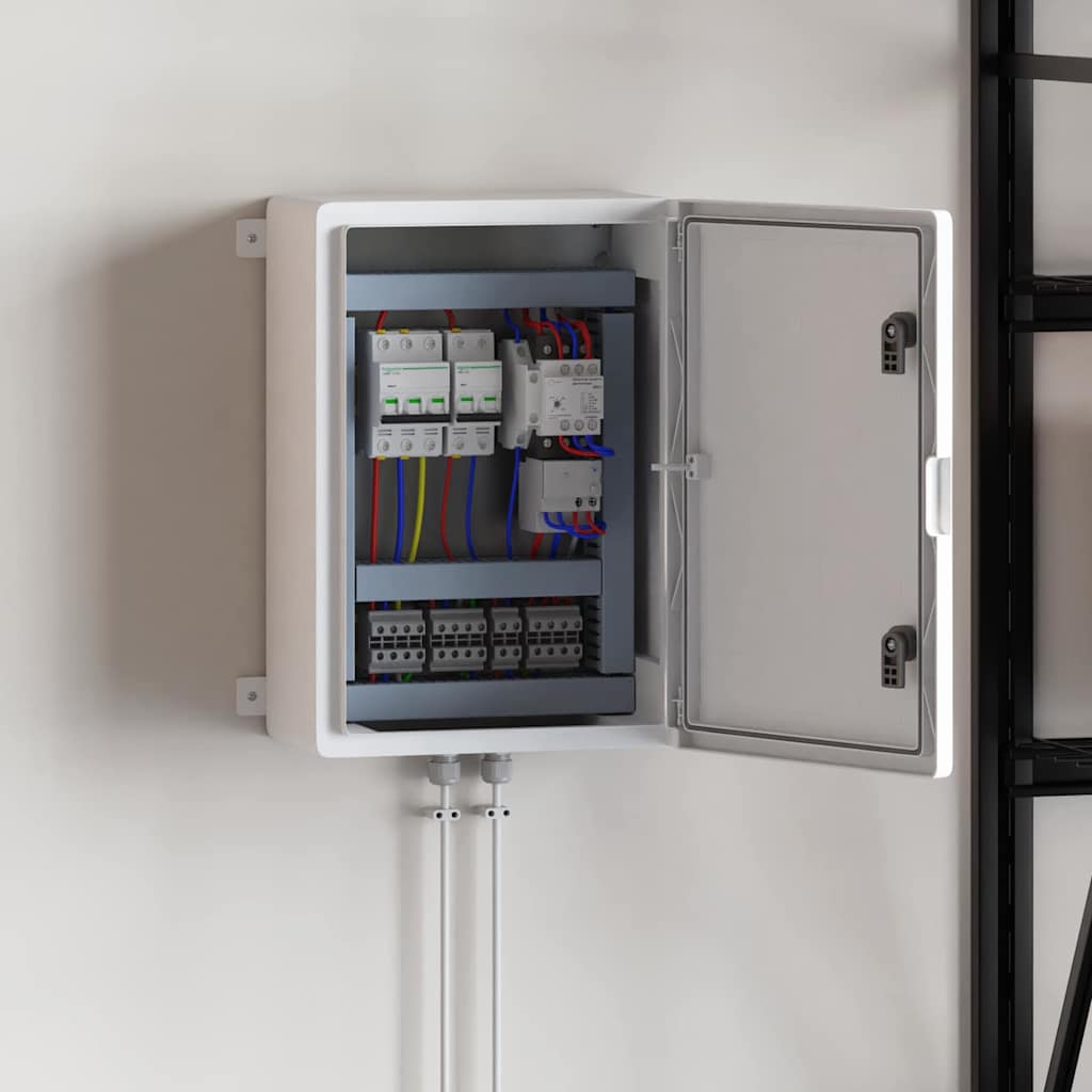 Control Cabinet Grey 42 x 19.5 x 50 cm ABS Plastic