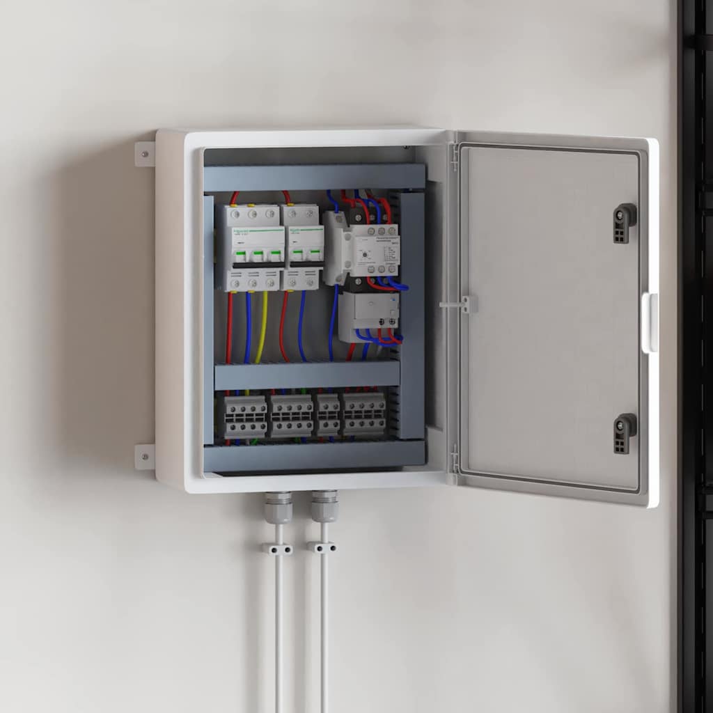 Control Cabinet Grey 47 x 17.5 x 50 cm ABS Plastic