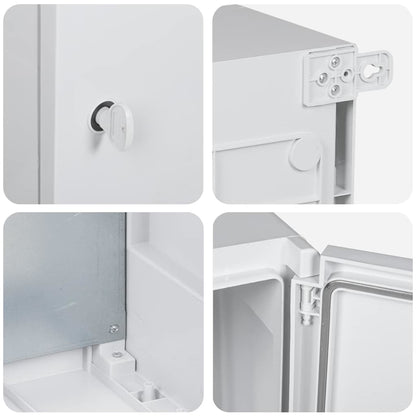 Control Cabinet Grey 57 x 23 x 60 cm ABS Plastic