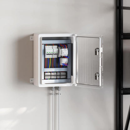 Control Cabinet Grey 37 x 16.5 x 40 cm ABS Plastic