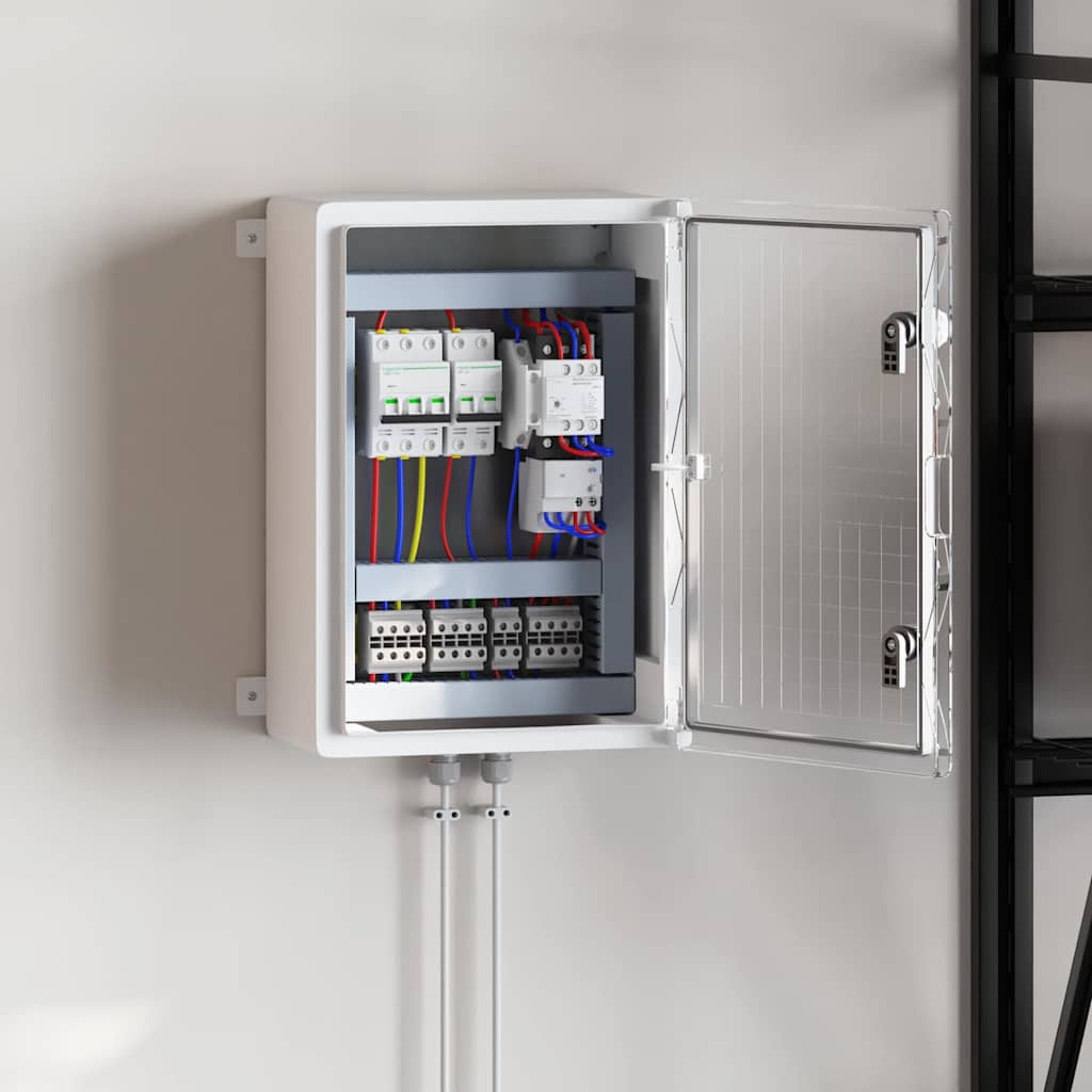 Control Cabinet Grey 42 x 19.5 x 50 cm ABS Plastic