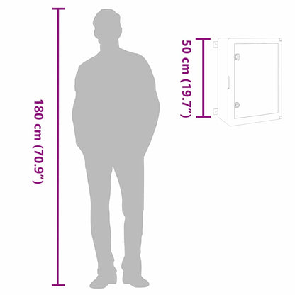 Control Cabinet Grey 47 x 17.5 x 50 cm ABS Plastic