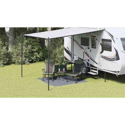 Tent Carpet Folding Blue and Grey 200 x 200 cm Polyethylene