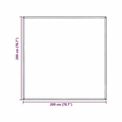 Tent Carpet Folding Blue and Grey 200 x 200 cm Polyethylene