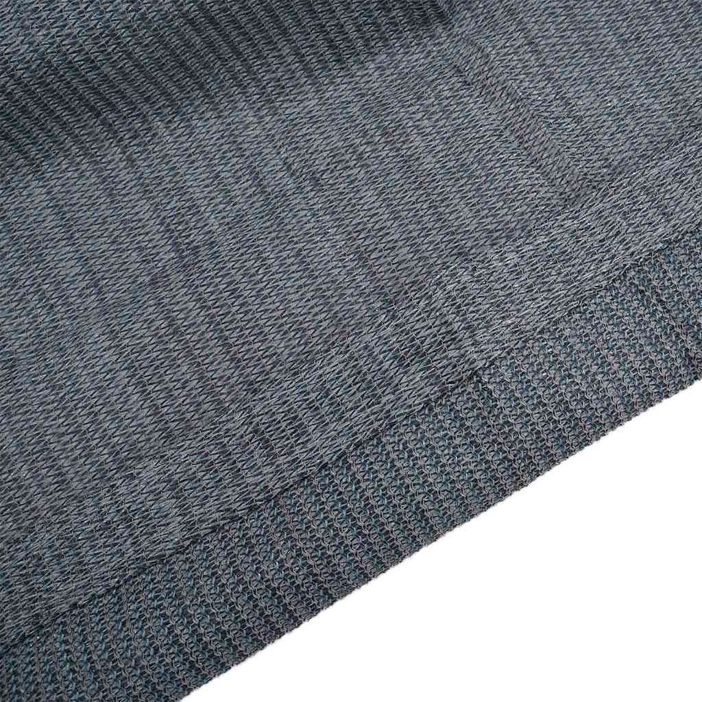 Tent Carpet Folding Blue and Grey 200 x 250 cm Polyethylene