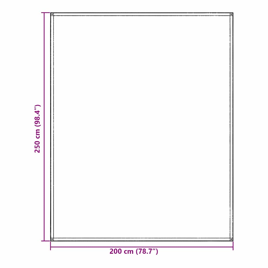 Tent Carpet Folding Blue and Grey 200 x 250 cm Polyethylene