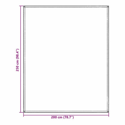 Tent Carpet Folding Blue and Grey 200 x 250 cm Polyethylene