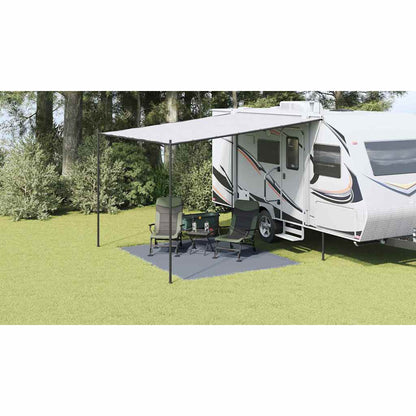 Tent Carpet Folding Blue and Grey 300 x 250 cm Polyethylene