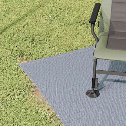 Tent Carpet Folding Blue and Grey 350 x 250 cm Polyethylene