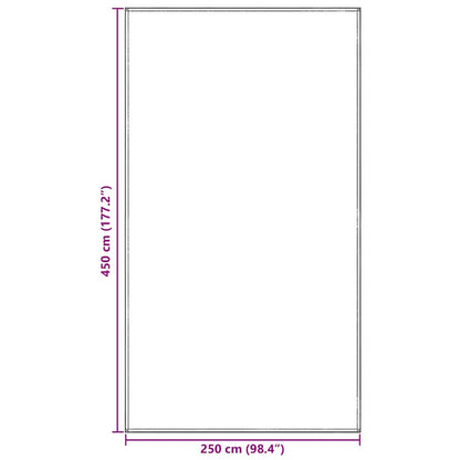 Tent Carpet Folding Blue and Grey 450 x 250 cm Polyethylene