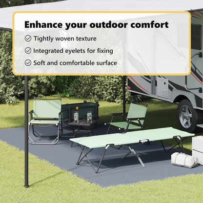 Tent Carpet Folding Blue and Grey 500 x 250 cm Polyethylene
