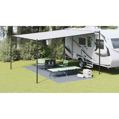 Tent Carpet Folding Blue and Grey 550 x 250 cm Polyethylene