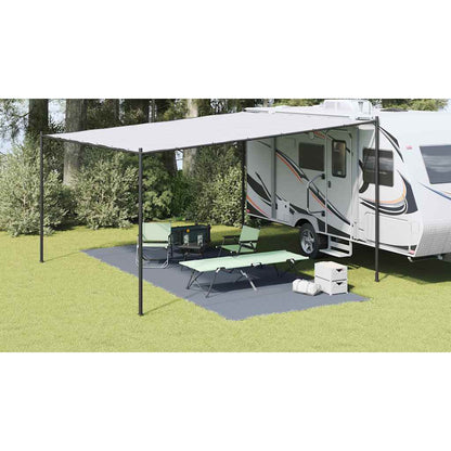 Tent Carpet Folding Blue and Grey 600 x 250 cm Polyethylene