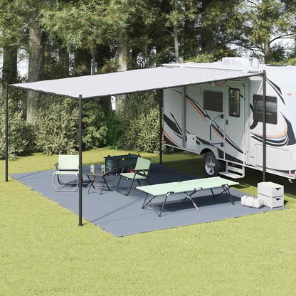 Tent Carpet Folding Blue and Grey 600 x 250 cm Polyethylene