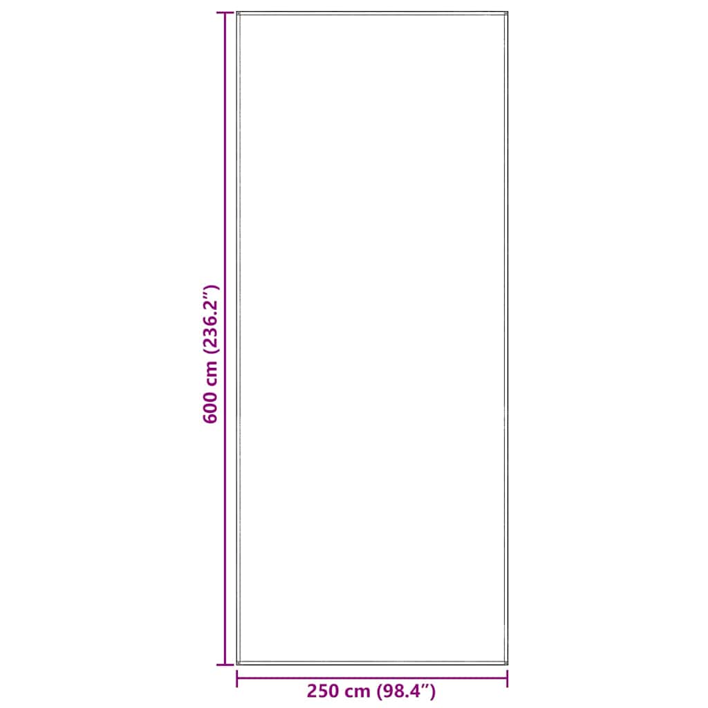 Tent Carpet Folding Blue and Grey 600 x 250 cm Polyethylene