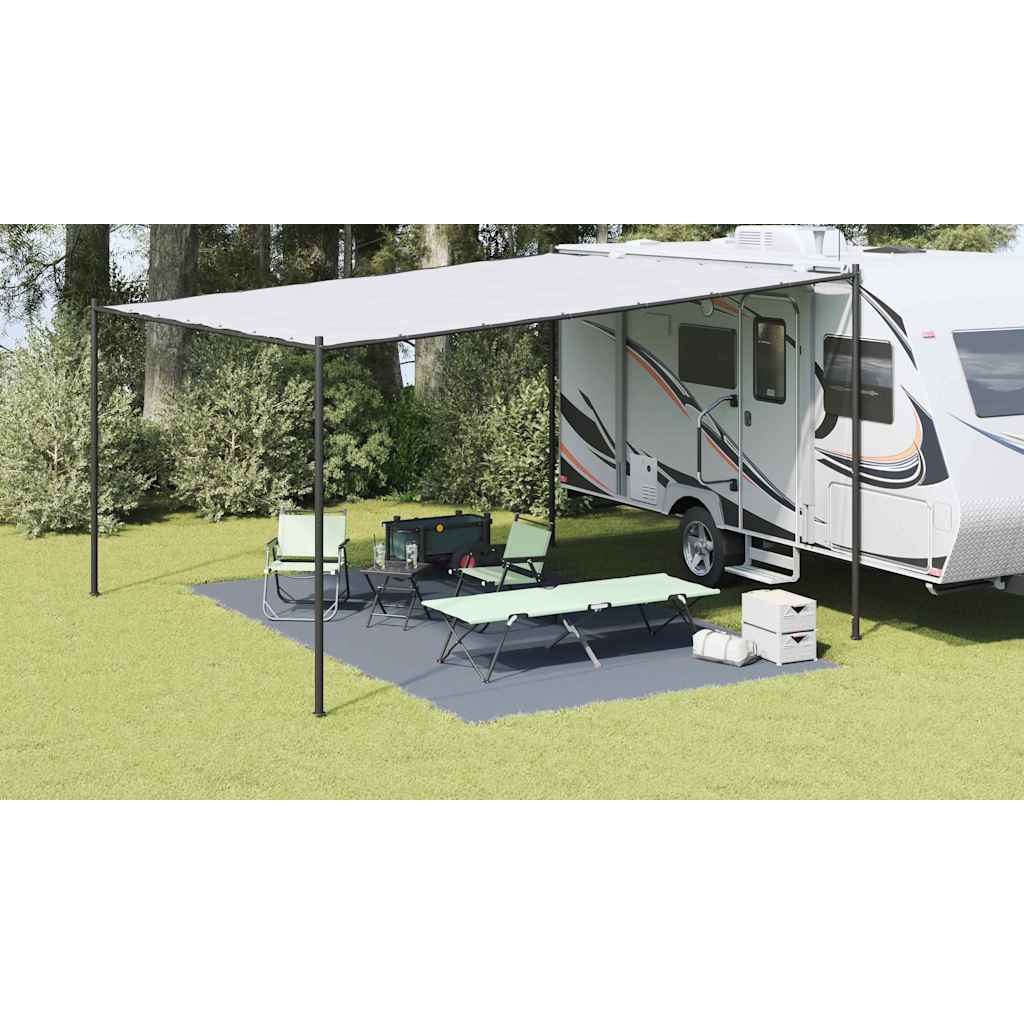 Tent Carpet Folding Blue and Grey 500 x 300 cm Polyethylene