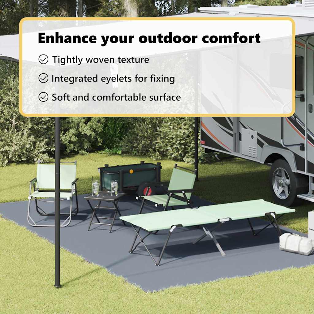 Tent Carpet Folding Blue and Grey 500 x 300 cm Polyethylene
