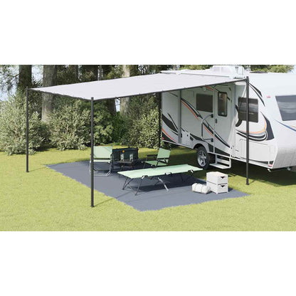 Tent Carpet Folding Blue and Grey 600 x 300 cm Polyethylene