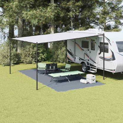 Tent Carpet Folding Blue and Grey 600 x 300 cm Polyethylene