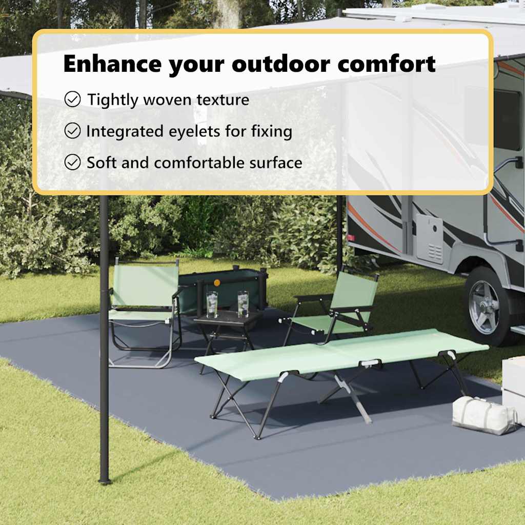 Tent Carpet Folding Blue and Grey 600 x 300 cm Polyethylene
