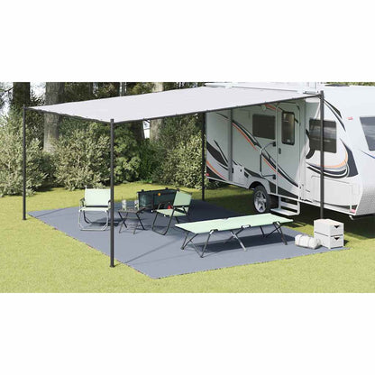 Tent Carpet Folding Blue and Grey 600 x 400 cm Polyethylene