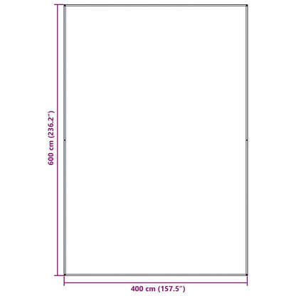 Tent Carpet Folding Blue and Grey 600 x 400 cm Polyethylene