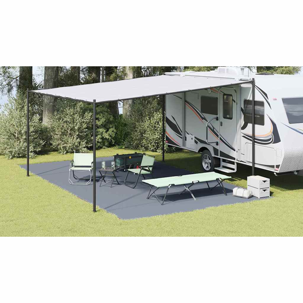 Tent Carpet Folding Blue and Grey 700 x 400 cm Polyethylene
